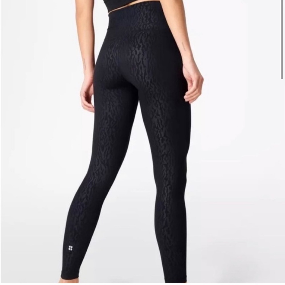 Sweaty Betty All Day Full Length Animal Print Embossed Leggings